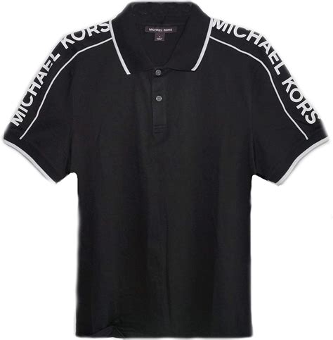 michael kors black white logo polo|Michael Kors polo park.